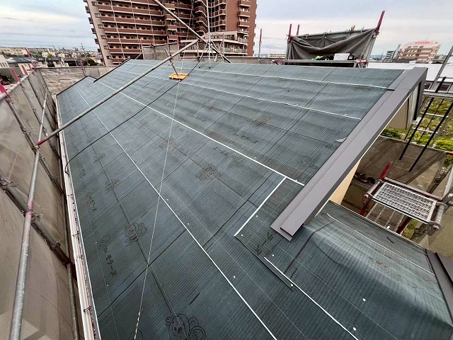 高砂市　屋根の防水シート